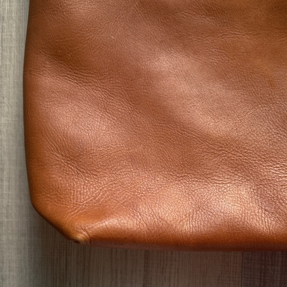 Madewell Brown Leather Tote Bag - Picture 2 of 9